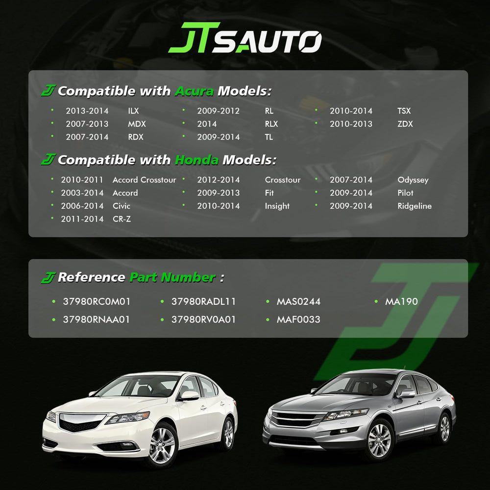 JTSAUTO MAF sensor electronic board showing precision circuitry for consistent readings.