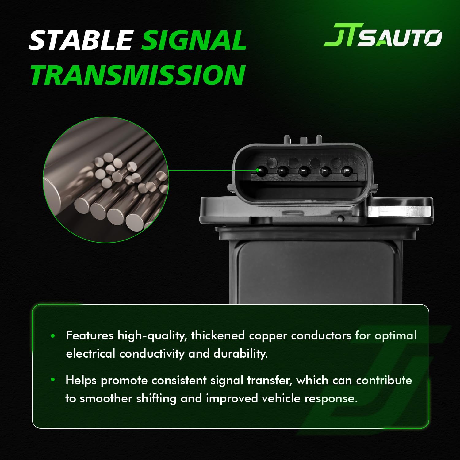 JTSAUTO MAF sensor uses OE-grade components for durable performance.