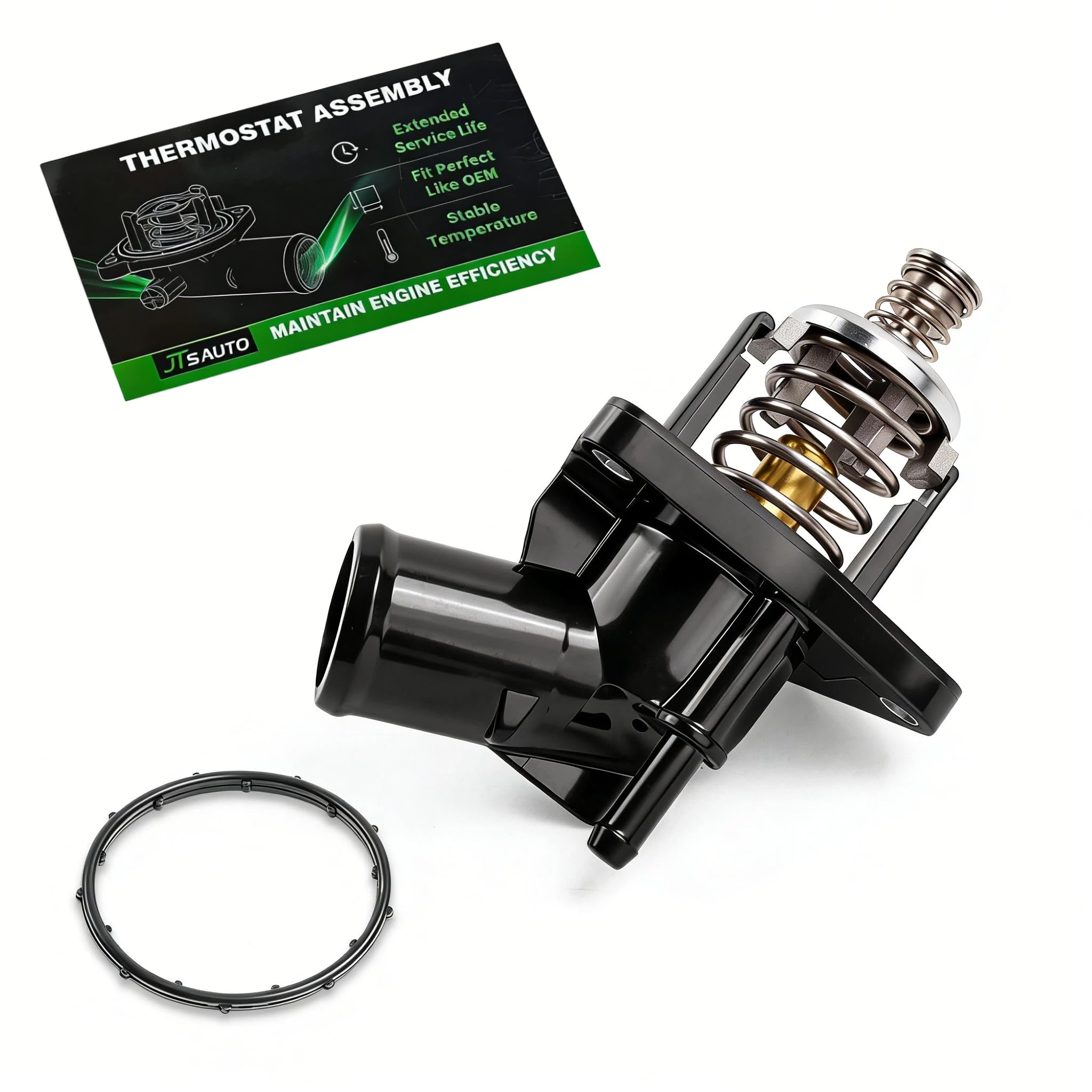 JTSAUTO upgraded thermostat housing for Silverado and Sierra enhances cooling system reliability