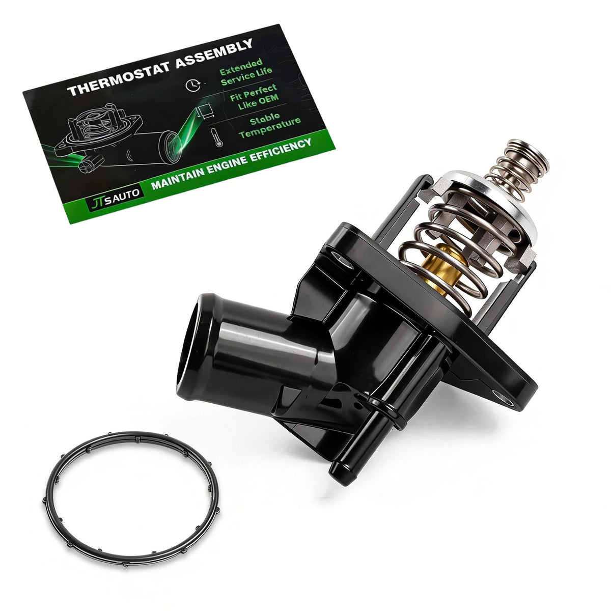 JTSAUTO upgraded thermostat housing for Silverado and Sierra enhances cooling system reliability