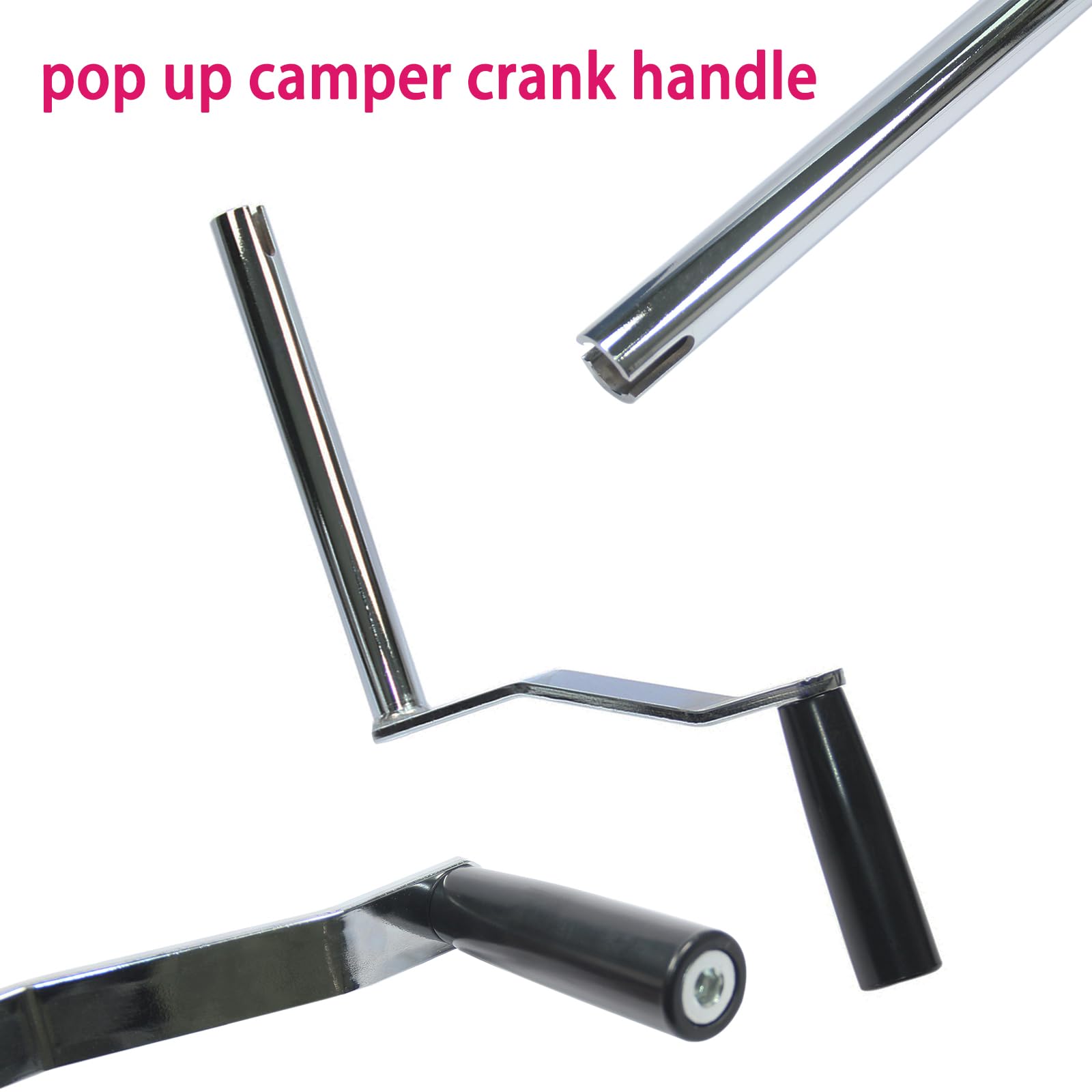JTEYINH heavy-duty steel crank handle - durable construction for reliable camping season use.