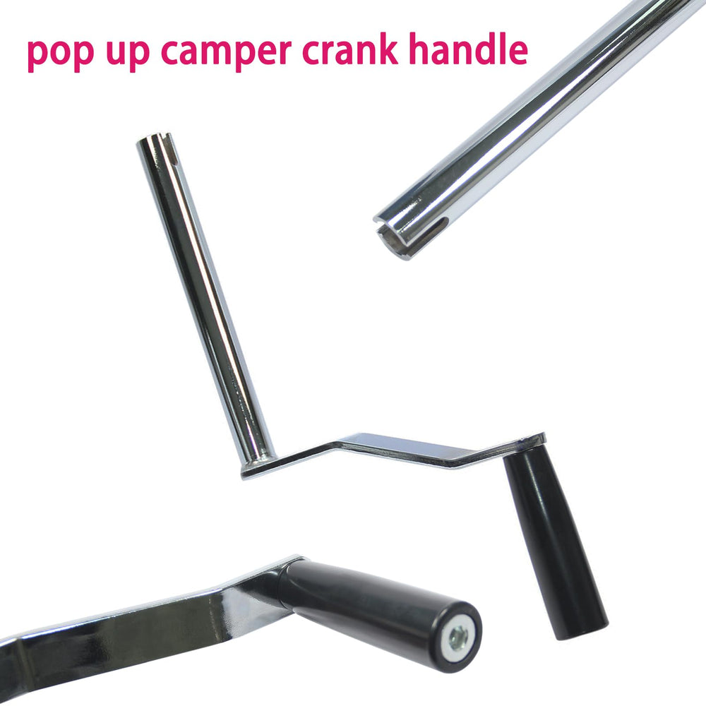 JTEYINH heavy-duty steel crank handle - durable construction for reliable camping season use.