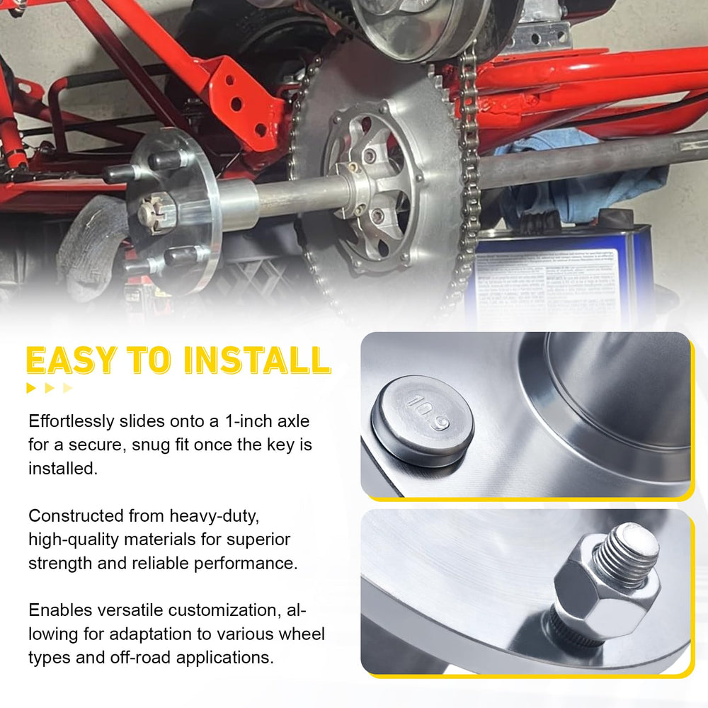 jtfrkope axle hub kit includes four lug nuts for quick install