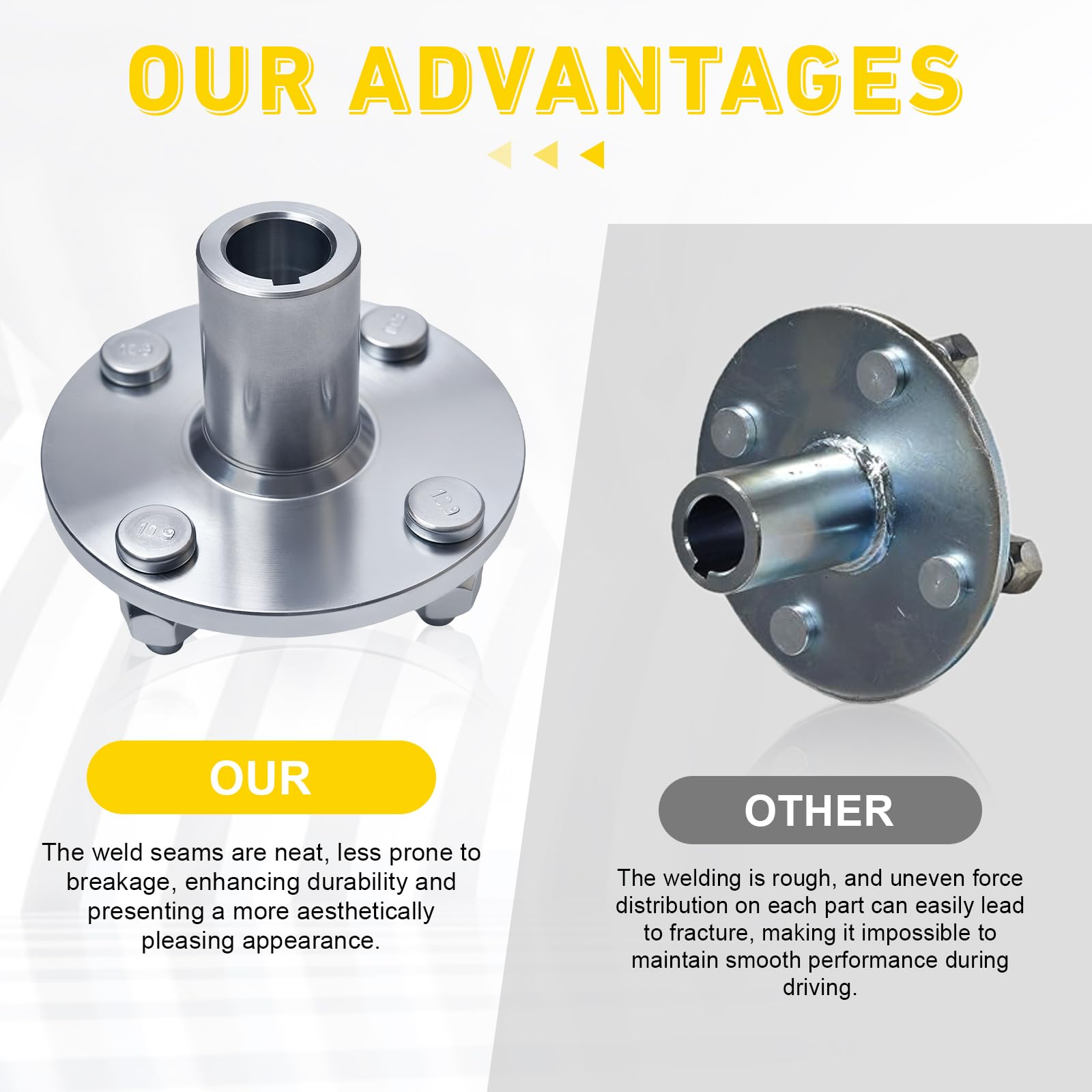 jtfrkope hub illustrating three-quarter inch outboard diameter for compatibility