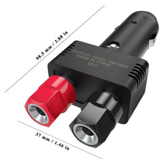 Jtron red and black 1m extension cable ready for in-vehicle power.