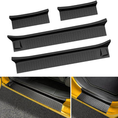 JTYZSM door sill guards for Wrangler JL enhance appearance and protect thresholds.