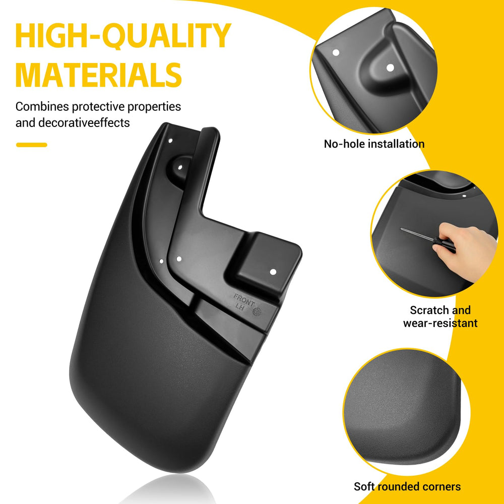 JTYZSM mud flaps heavy-duty material withstands heat and cold for all-weather use
