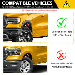 JTYZSM Tacoma mud flaps front-right view shield wheels from splashes