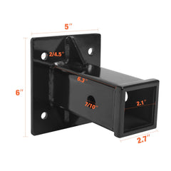 JTZFD powder-coated hitch wall mount resists rust in a busy garage