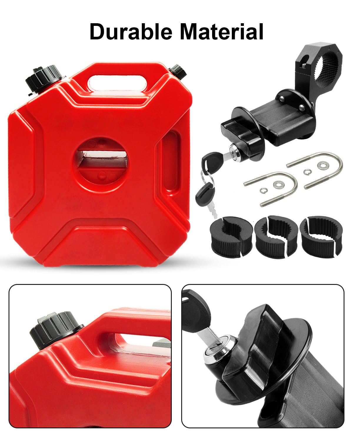 JUFWKO tank bracket for motorcycle keeps cargo steady during rides