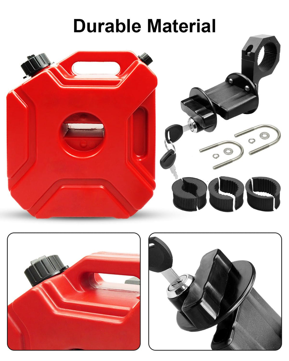 JUFWKO tank bracket for motorcycle keeps cargo steady during rides