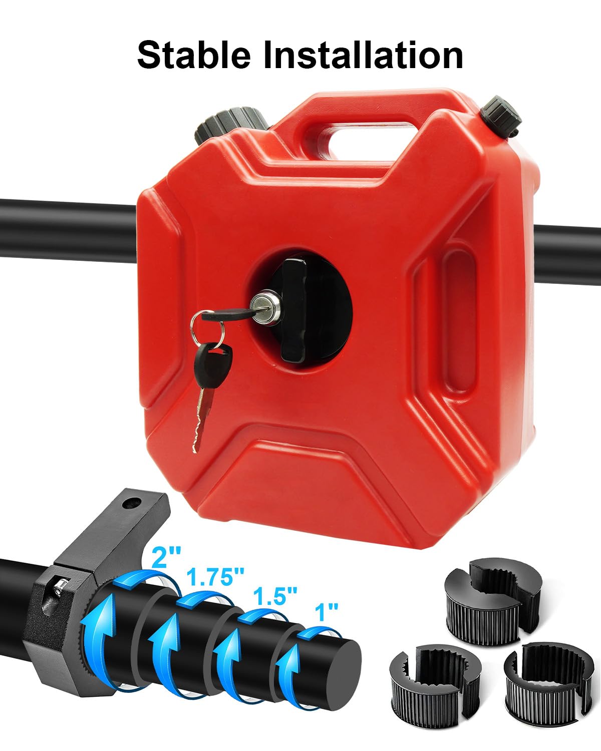 JUFWKO tank bracket for SUV ensures durable, wobble-free mounting