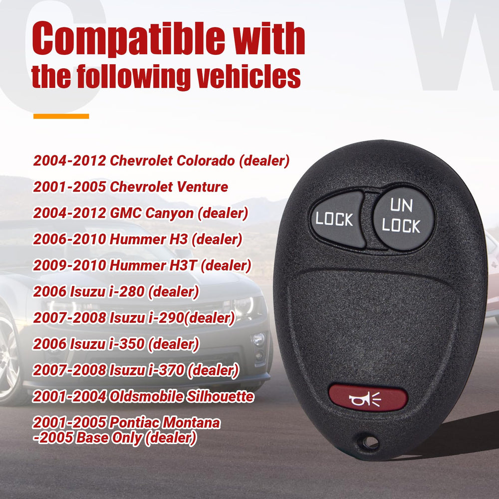 Jugmew key fob for GMC Canyon with three buttons enables quick remote access.