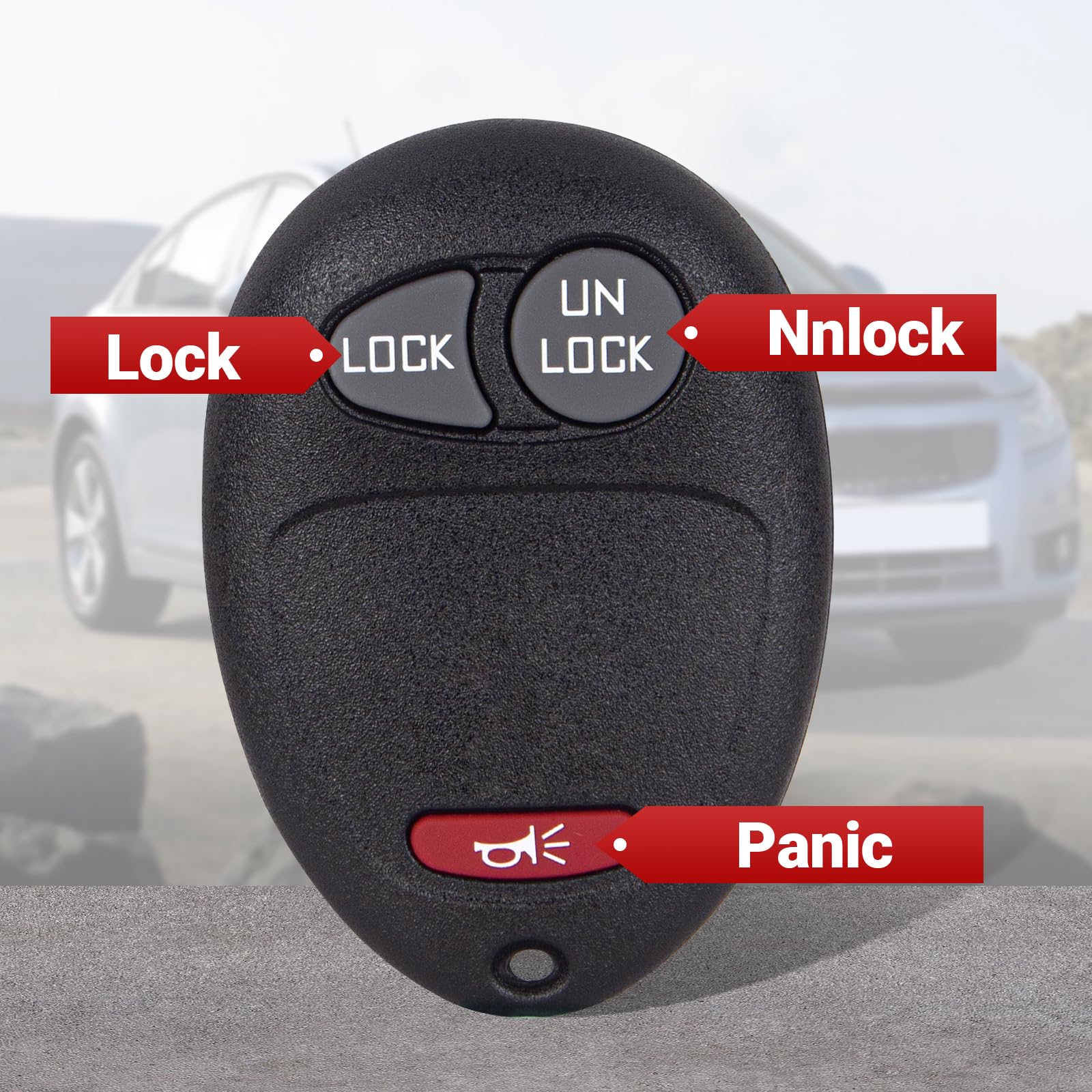 Jugmew key fob for Isuzu i-280/i-290 with three buttons improves remote control.
