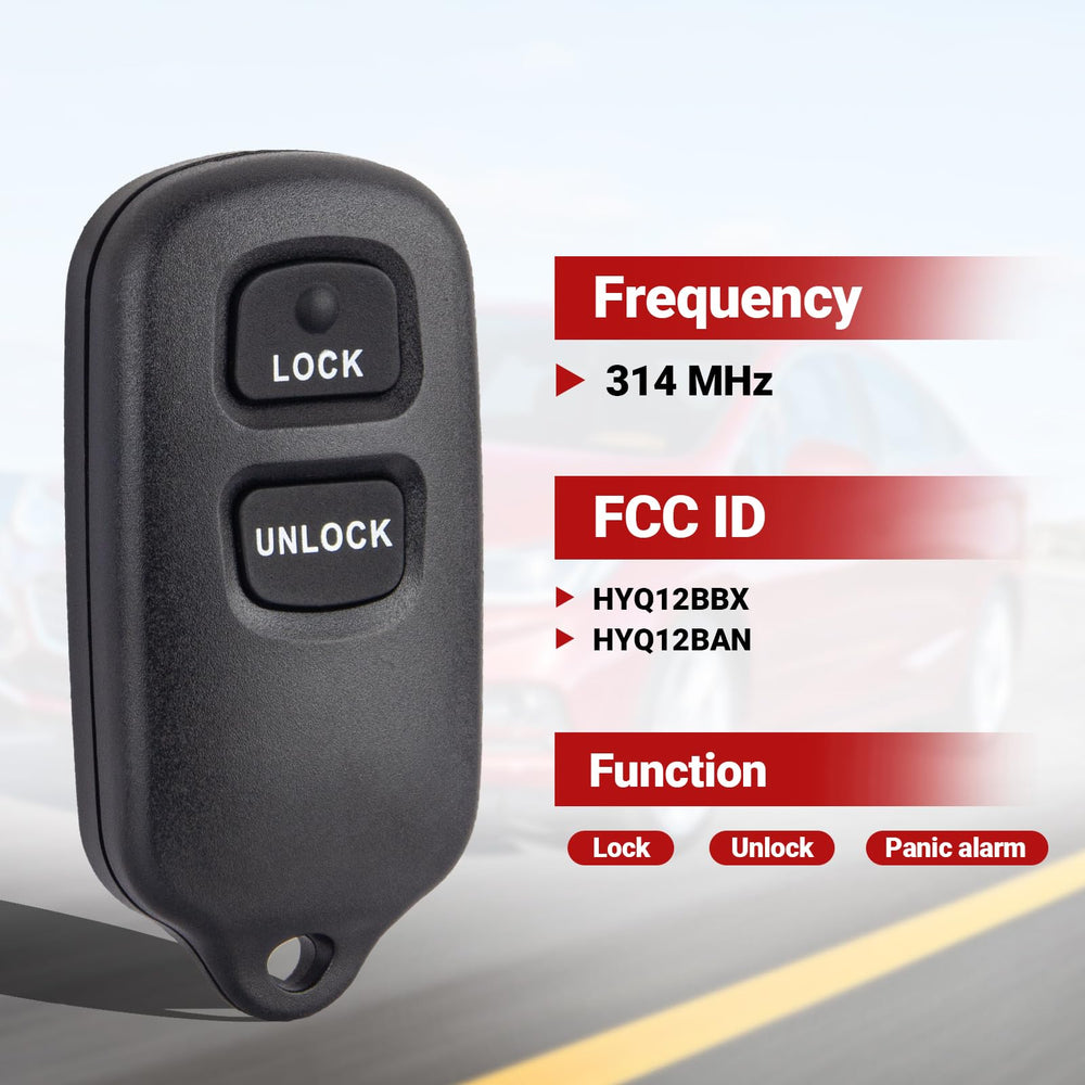 Jugmew two-pack packaging image shows bundled replacement remotes for Toyota models.