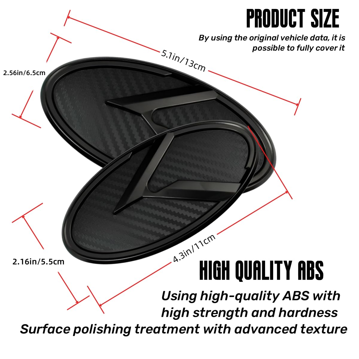 Julopo K-logo trunk emblem complements rear styling with carbon fiber finish.