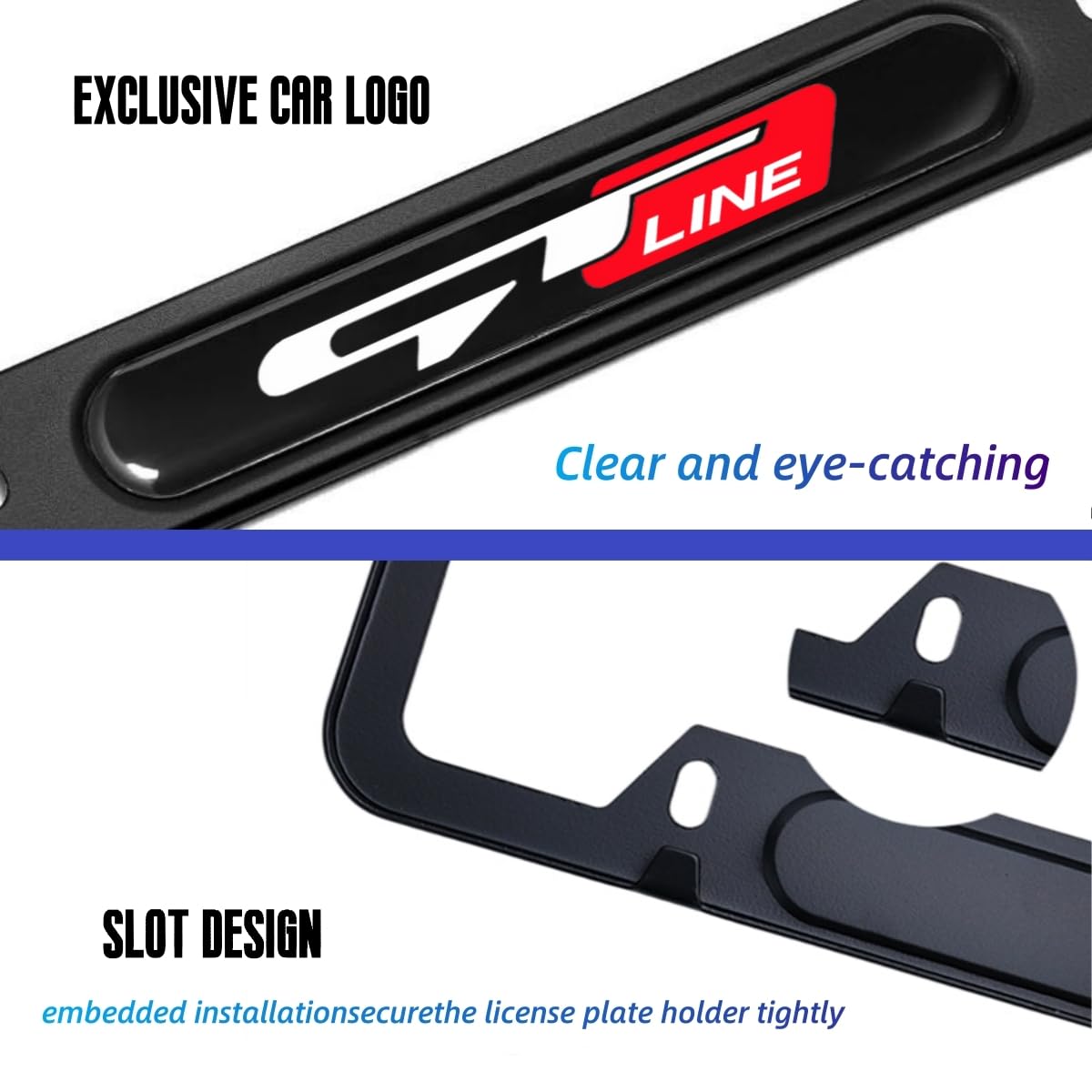 JULOPO license plate frame screw caps closeup demonstrates easy secure installation.