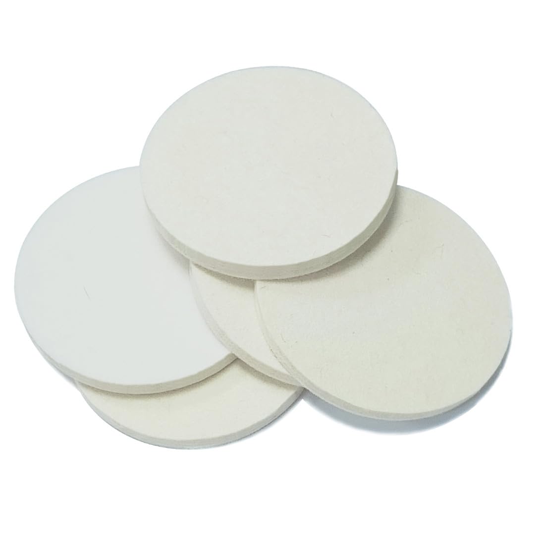 Junlixn 6inch wool polishing pad closeup showing soft fibers for smooth finishing