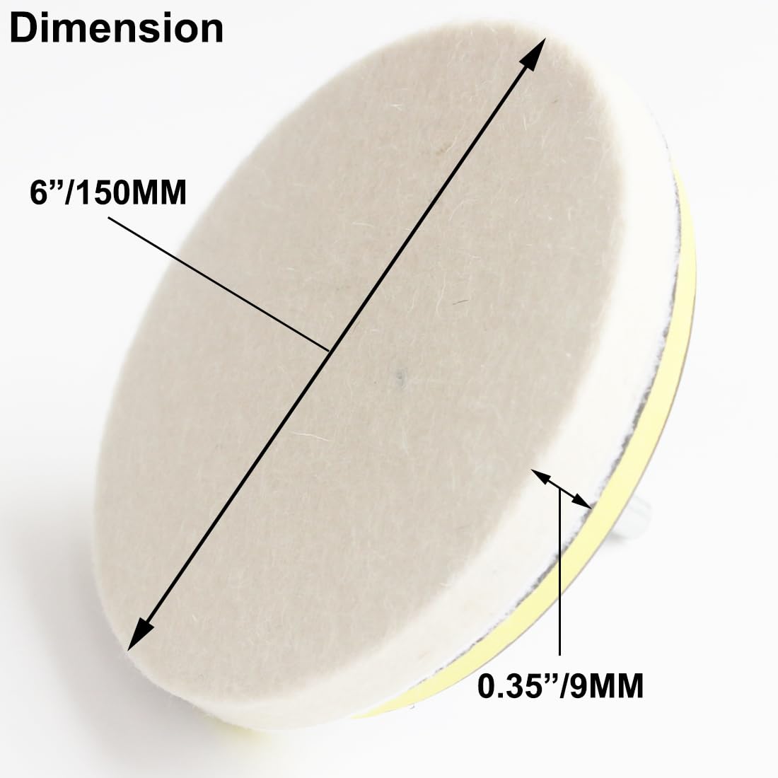 Junlixn 6inch wool polishing pad pack for versatile detailing tasks
