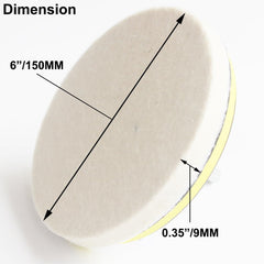 Junlixn 6inch wool polishing pad pack for versatile detailing tasks