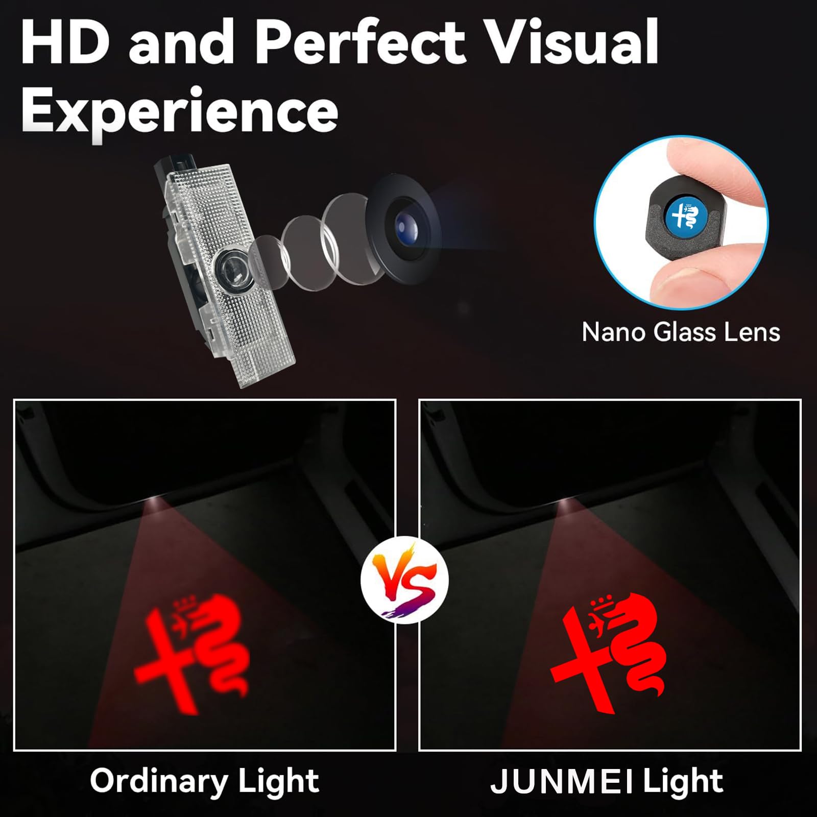 Ultra-bright puddle light assembly improves door-side lighting and safety