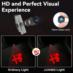 Ultra-bright puddle light assembly improves door-side lighting and safety
