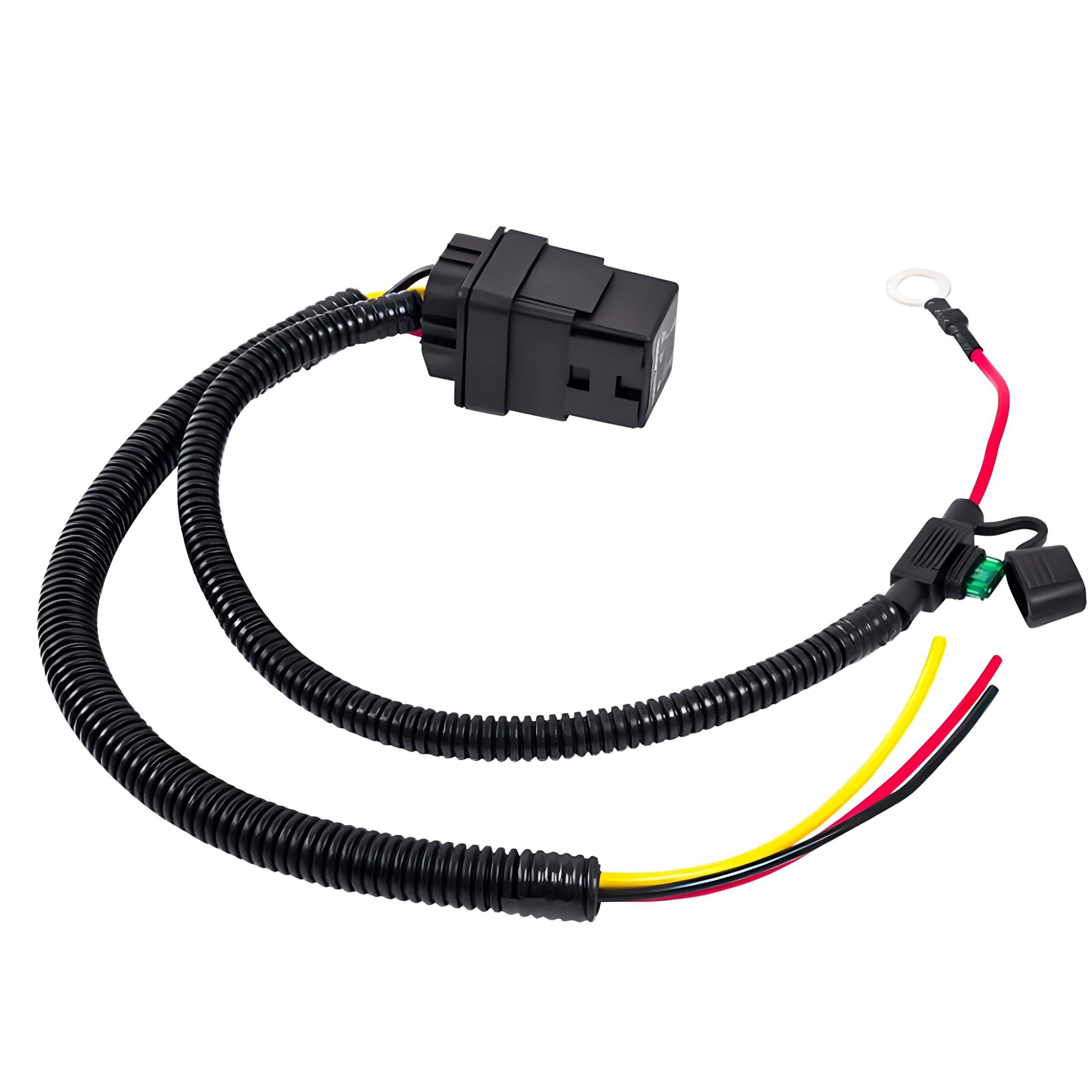 JUNRUO kit installed under dash enabling plug-and-play compatibility.