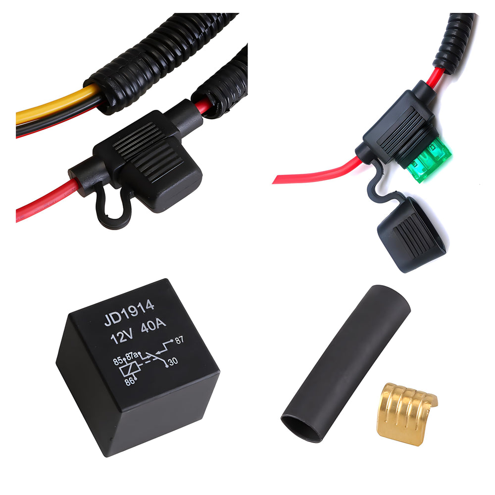JUNRUO locking strips in kit provide secure harness mounting.