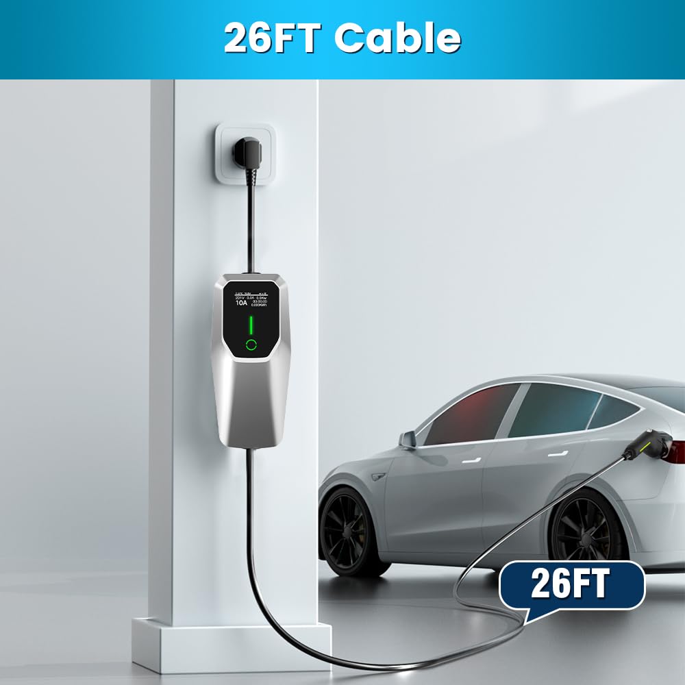 Junsun charger uses NEMA 14-50 plug for Level 2 power delivery.