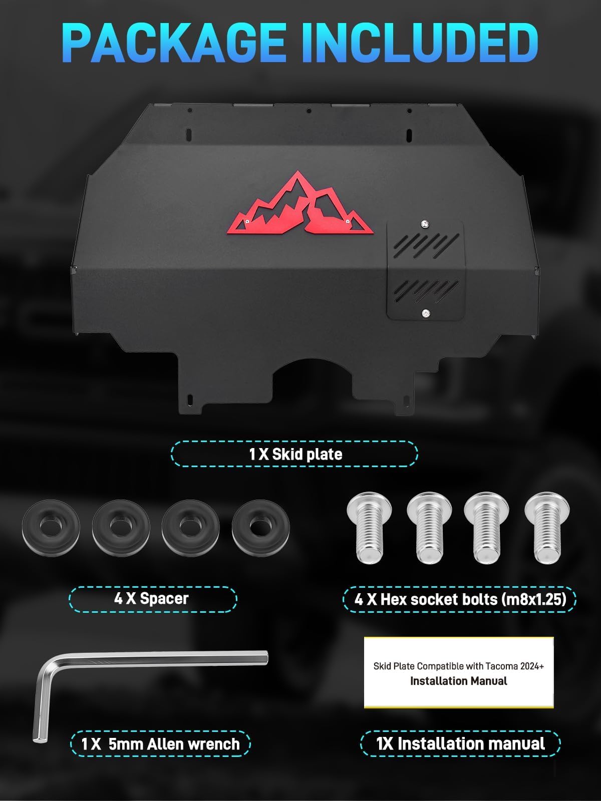 Jurplix bolt-on installation with included hardware for straightforward fit
