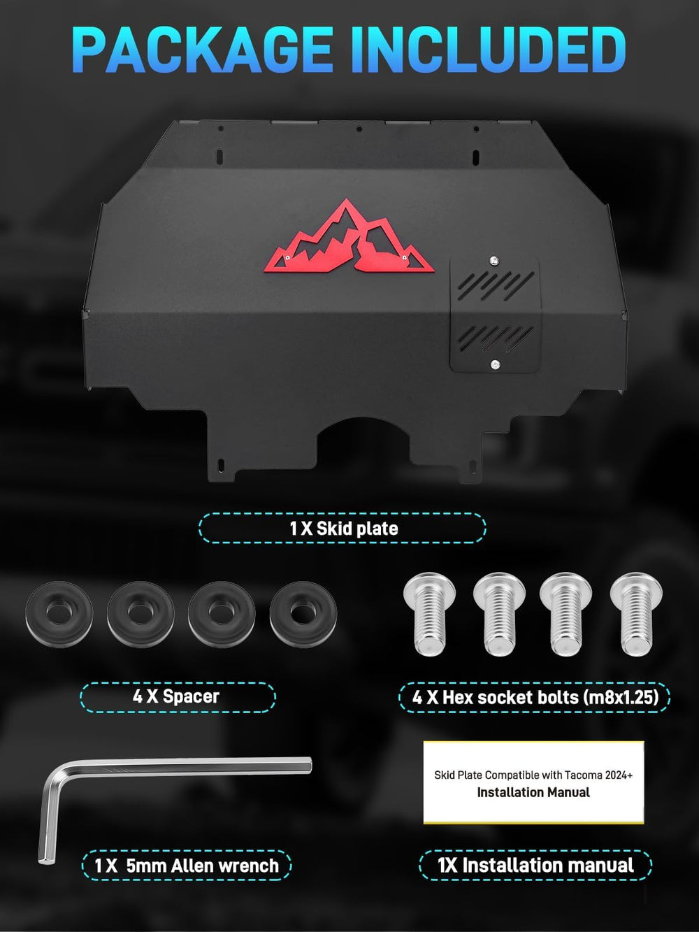 Jurplix bolt-on installation with included hardware for straightforward fit