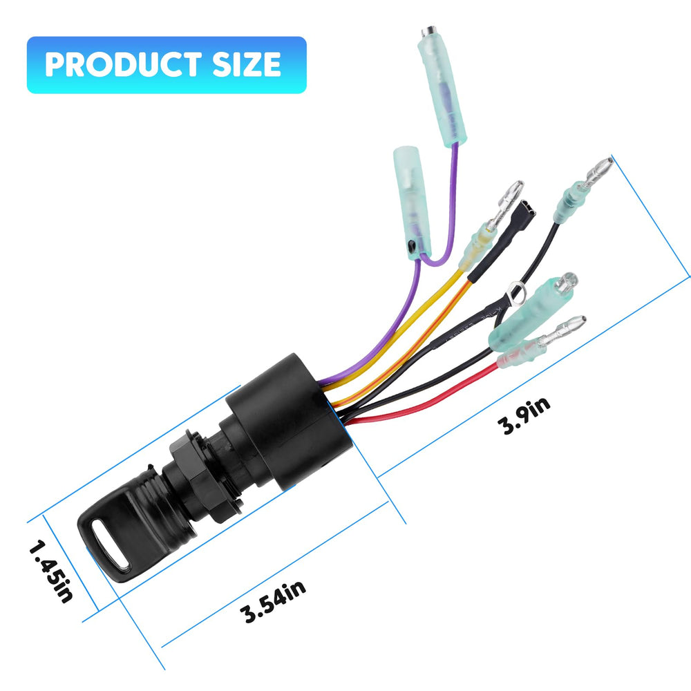 JURPLIX ignition switch packaging and quick-install guide image for reference.