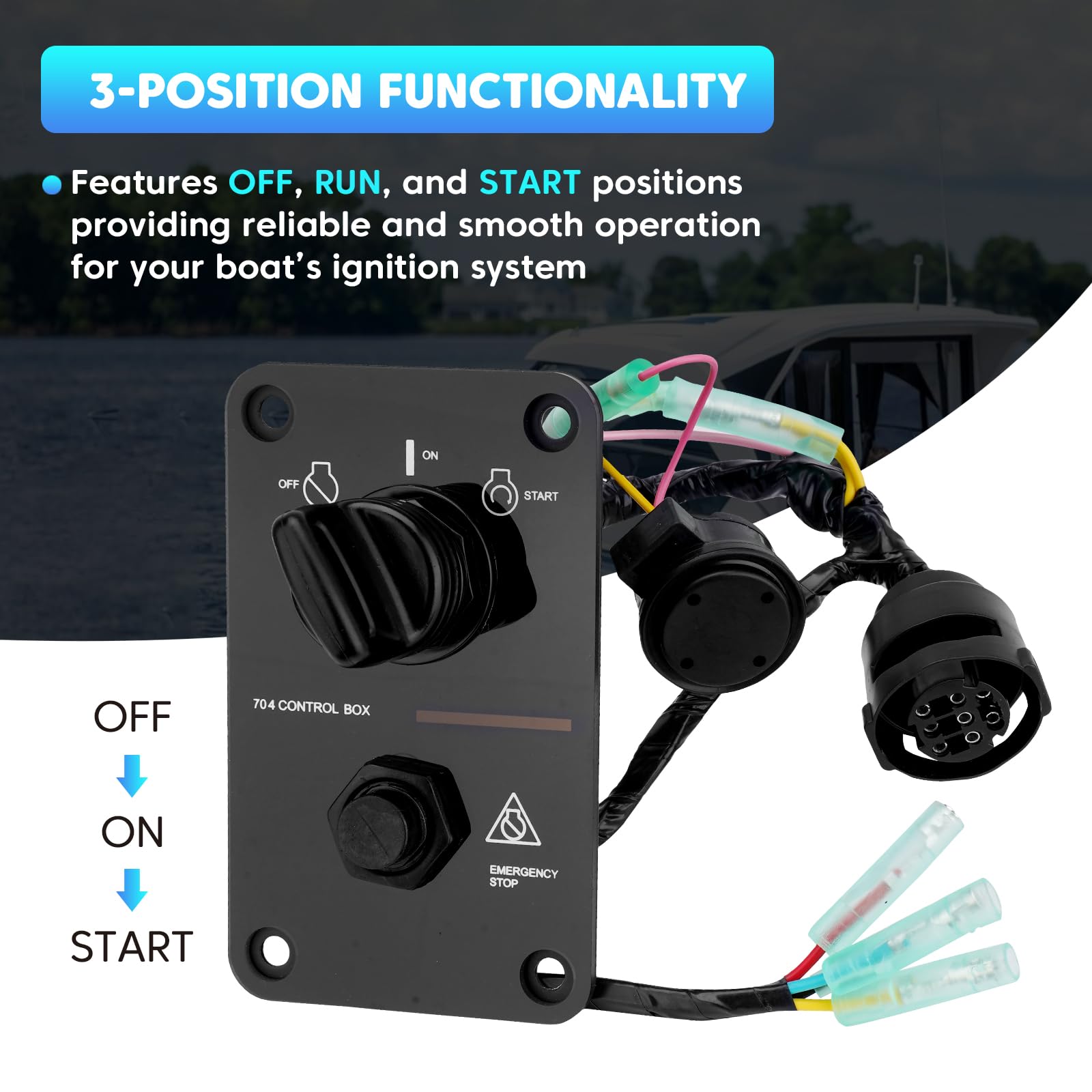 JURPLIX four-screw mounting hardware ready for simple installation on Yamaha boats.
