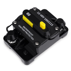 JURPLIX MKR-27 front view shows rugged circuit breaker for marine and automotive setups.