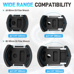JURPLIX oil filter wrench 80-105mm versatile fit for heavy-duty filters.