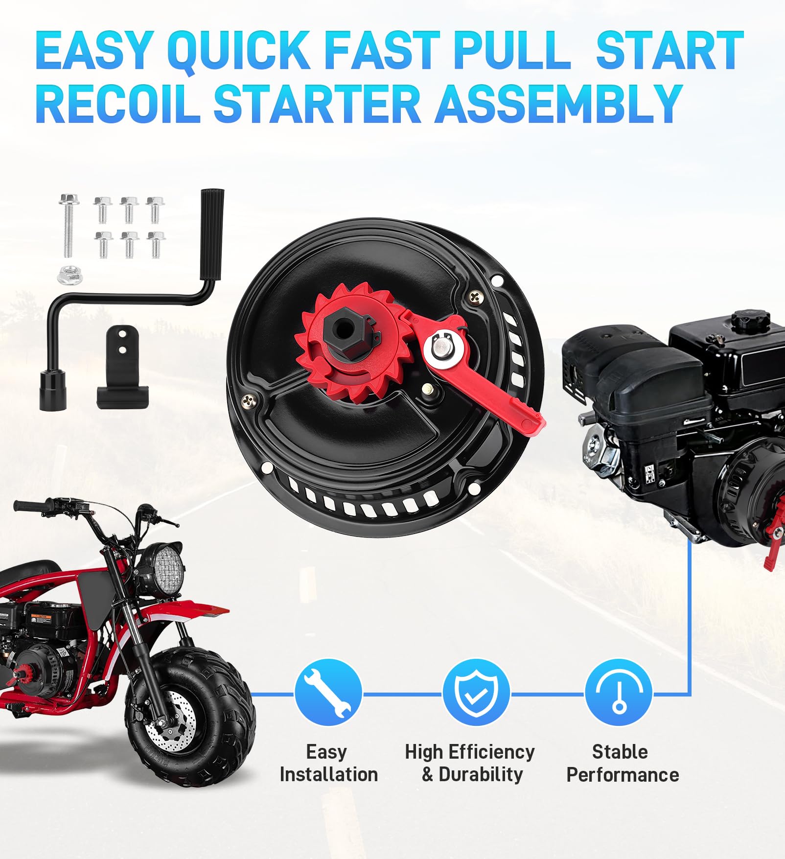 JURPLIX Predator 212 compatibility highlights reliable starting for mini bikes