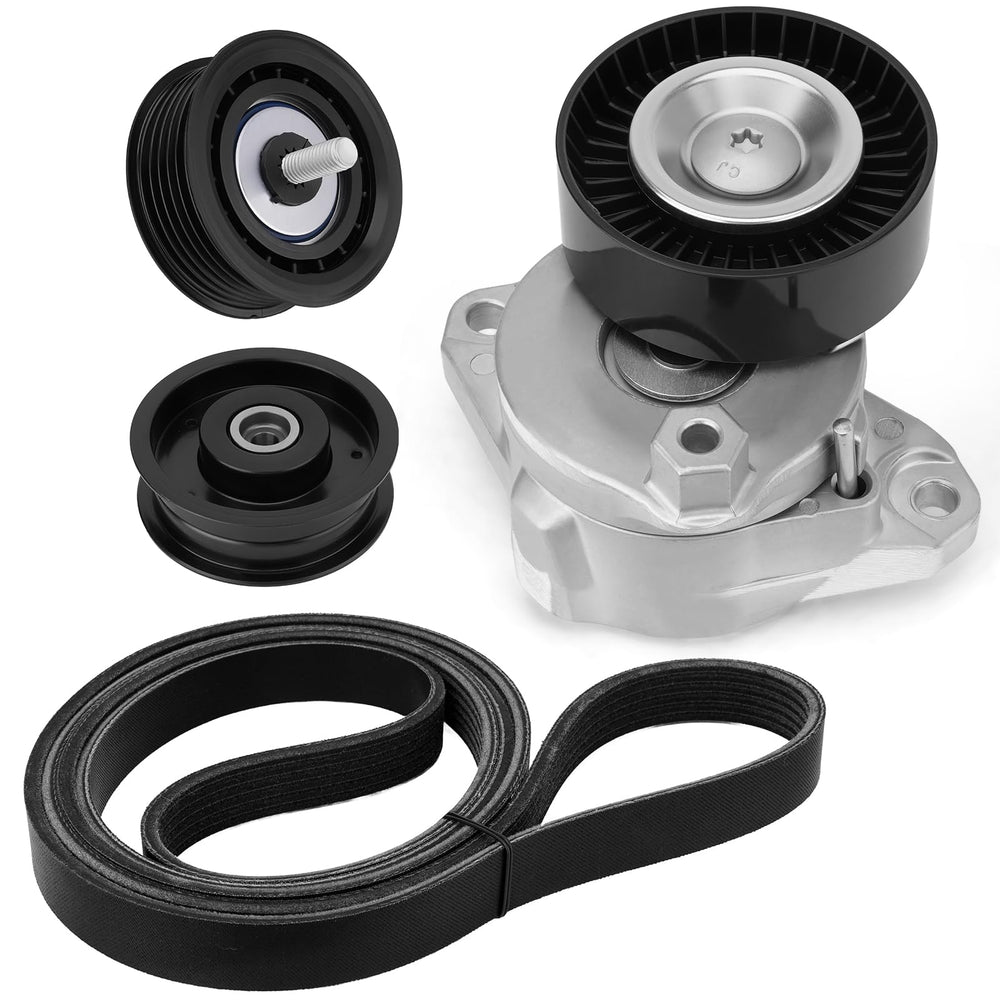 JURPLIX serpentine belt tensioner kit for Mercedes enhances belt tension