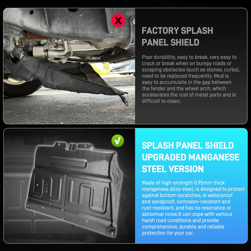 Jurplix shield demonstrates heat dissipation near the engine bay.