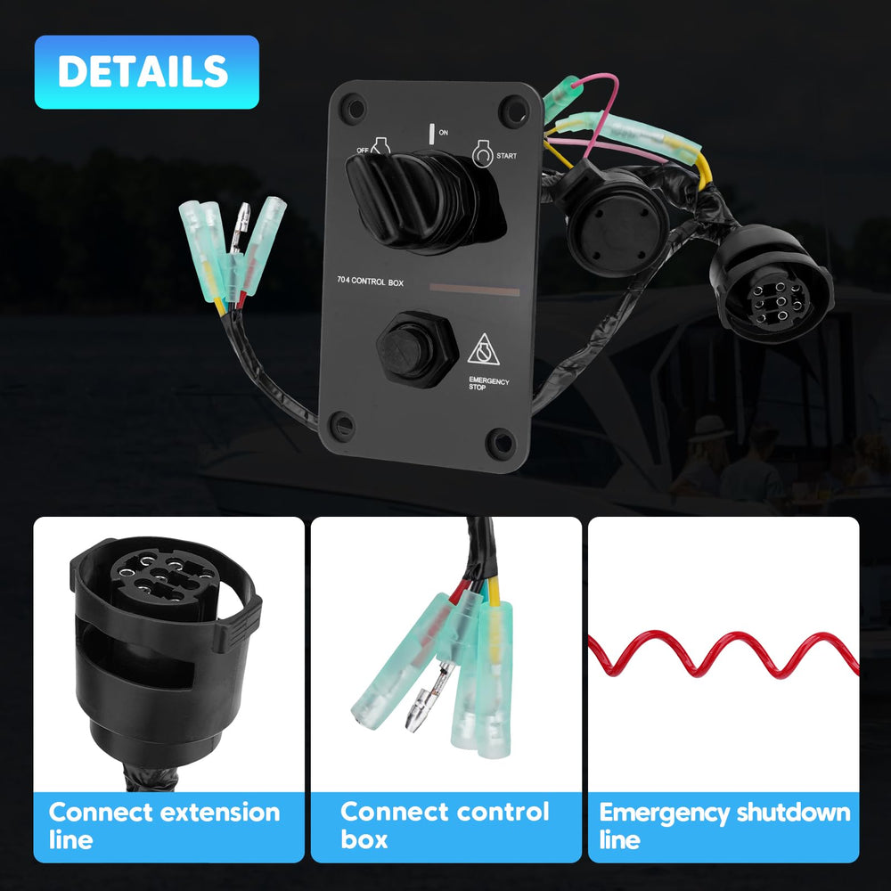 JURPLIX two-key set complements the 12V switch panel for secure operation.