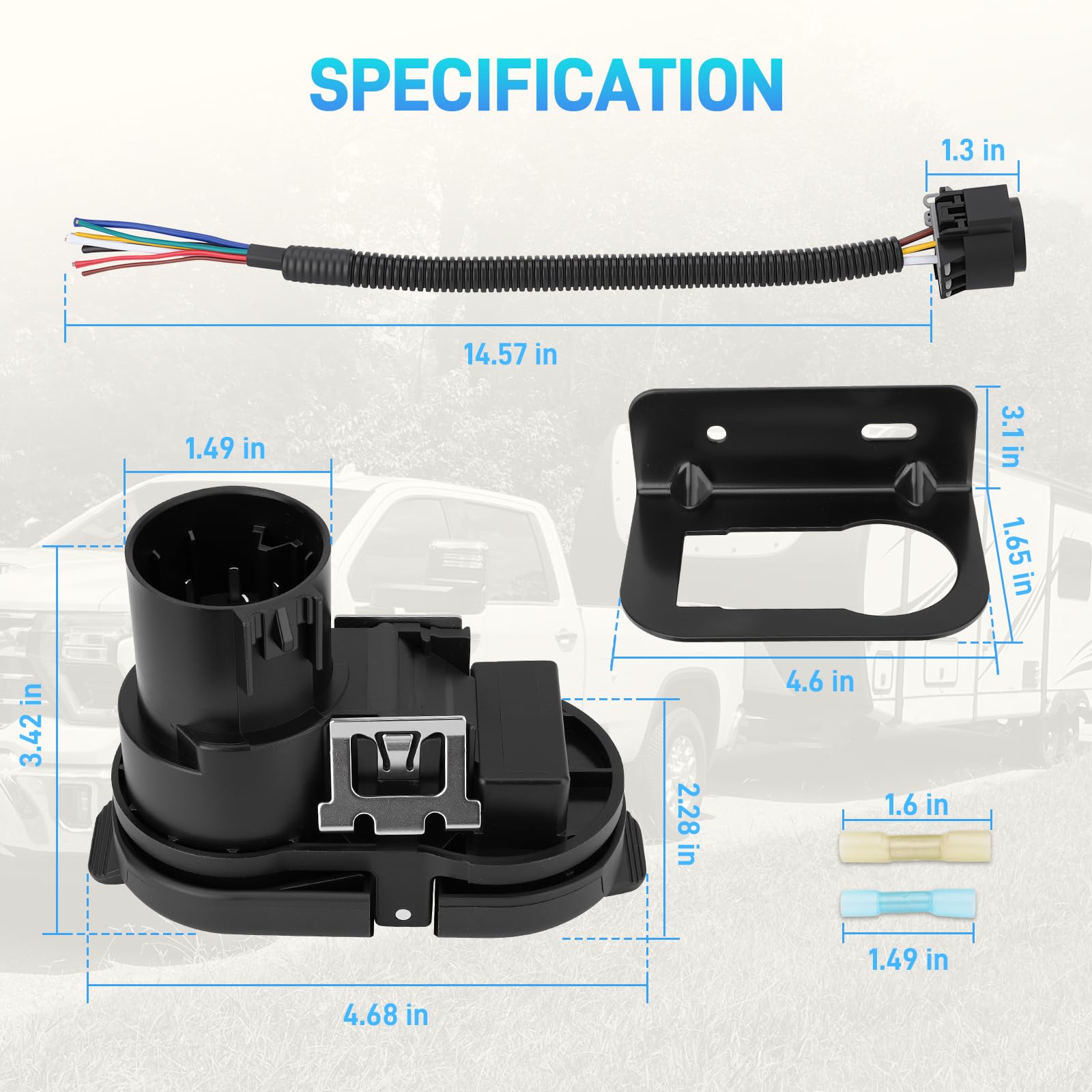 JURPLIX USCAR compatibility highlight for easy towing connections.