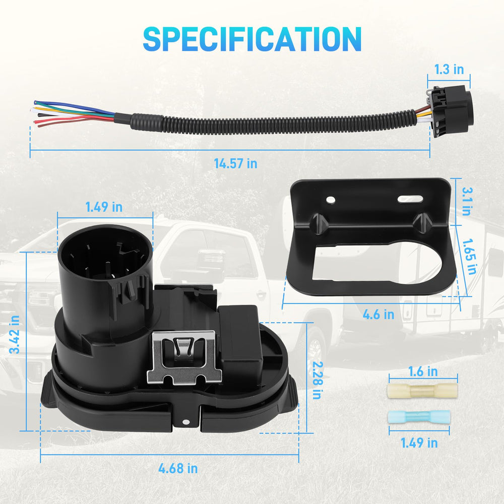 JURPLIX USCAR compatibility highlight for easy towing connections.