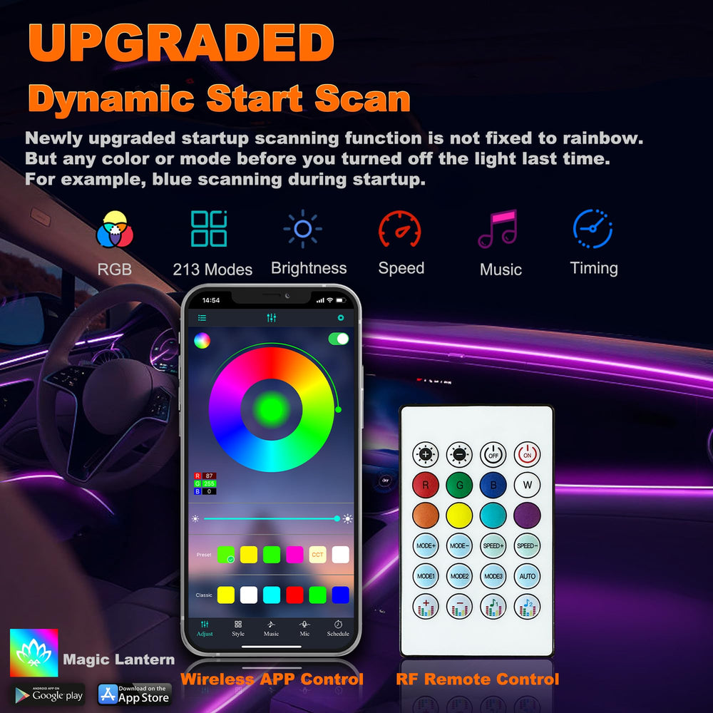 Jushope 16-million-colors with DIY mode for mood-based lighting