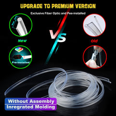 Jushope preinstalled fiber-optic core offers tidy, ready-to-use illumination