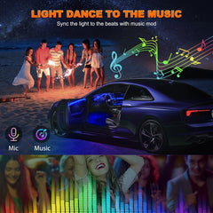 Jushope 236in fiber optic length for seamless cabin glow