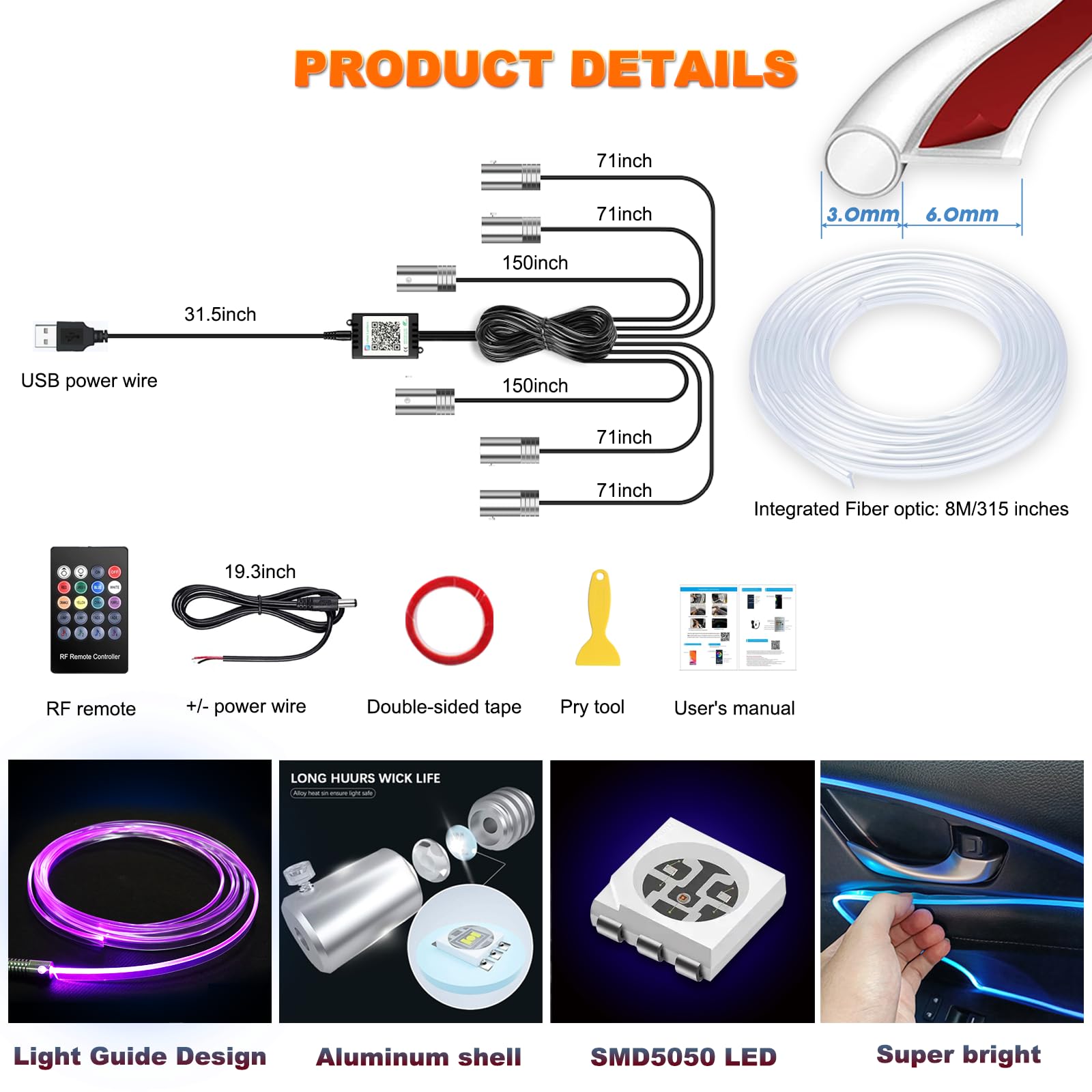 Jushope universal fit supports many vehicles and setups.
