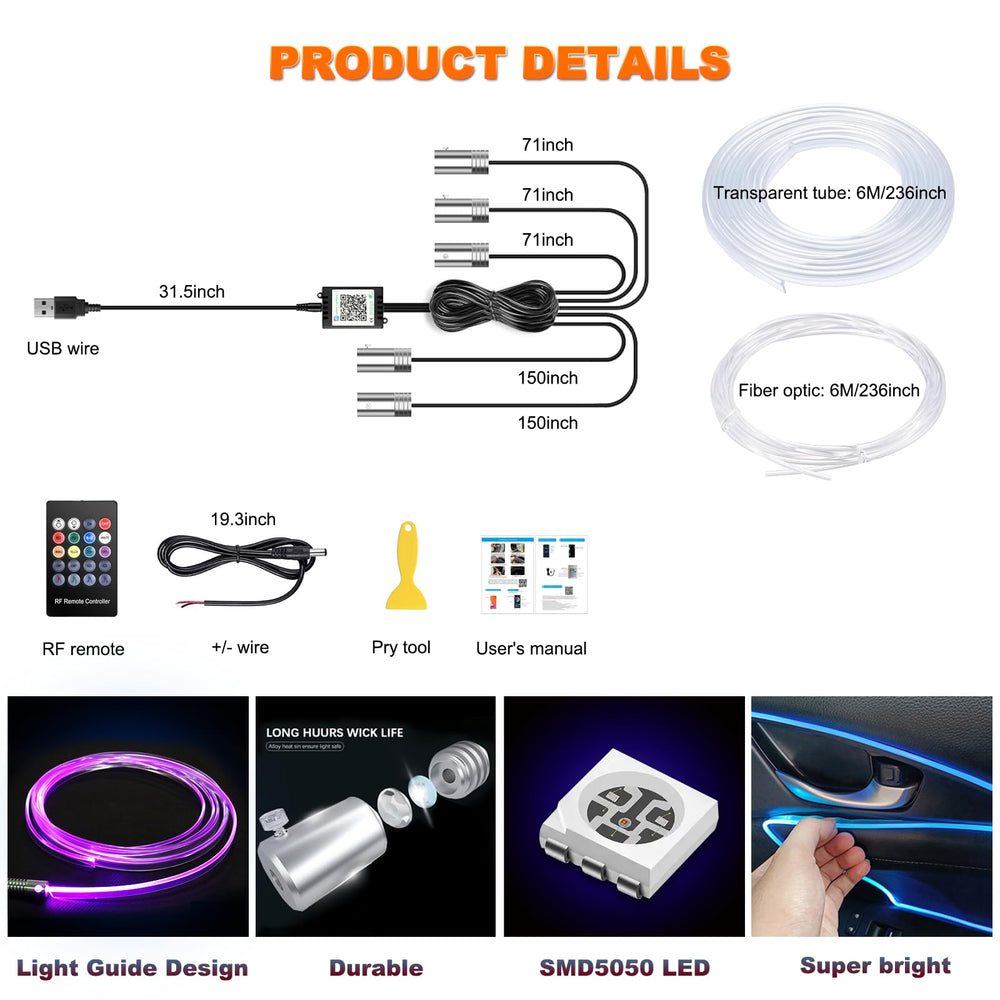 Jushope USB-powered strip ready for plug-and-play setup