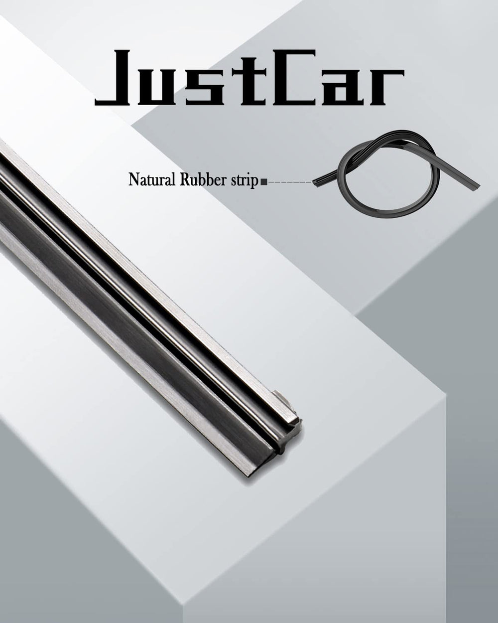 JustCar all-season wiper performance maintains clear visibility in rain.