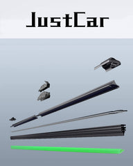 JustCar BMW X1 19-inch passenger-side wiper blade ready for all-weather use.