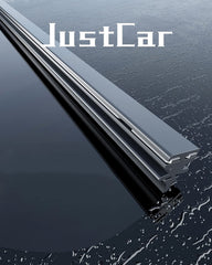 JustCar no-chatter rubber provides smooth, streak-free wiping.