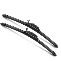 JustCar wiper blades 21in and 19in set for Honda Civic and Toyota Camry, reliable all-weather visibility.
